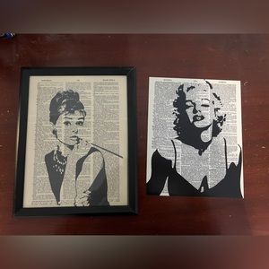 Wall art Marilyn and Audrey